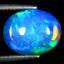 2.68 ct Oval Cabochon (12.38x9.87mm) Play of Colors Rainbow Opal Gemstone