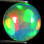 2.78 ct Round Cabochon (10.09 x 10.00mm) Play of Colors Rainbow Opal Stone