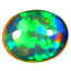 2.41 ct Oval Cabochon (11.48 x 9.15 mm) Play of Colors Rainbow Opal Stone