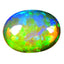 2.41 ct Oval Cabochon (12.33 x 9.36 mm) Play of Colors Rainbow Opal Stone