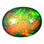 2.27 ct Oval Cabochon (11.27 x 8.63 mm) Ethiopia Natural Welo Rainbow Opal