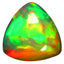 2.64 ct Triangle Cabochon (10.74 x 10.49 mm) Play of Colors Rainbow Opal