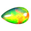 2.02 ct Pear Cabochon (13.20x8.08mm) Ethiopia Play of Colors Rainbow Opal