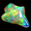 3.62 ct Fancy (15.97 x 13.00 mm) Natural Play of Colors Welo Rainbow Opal