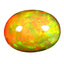 3.47 ct Oval Cabochon (12.11 x 9.34 mm)Play of Colors Rainbow Opal Stone
