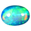 2.60 ct Oval Cabochon (12.29 x 8.82 mm) Play of Colors Rainbow Opal Stone