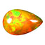 3.47 ct Pear Cabochon (15.09 x 9.87 mm)Play of Colors Rainbow Opal Stone
