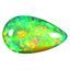 2.37 ct Pear Cabochon (13.45 x 7.96 mm)Play of Colors Rainbow Opal Stone