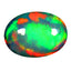 3.51 ct Oval Cabochon (13.61x9.82 mm) Ethiopia Play of Colors Rainbow Opal