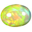3.19 ct Oval Cabochon (12.37 x 9.24 mm) Play of Colors Rainbow Opal Stone