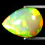 2.93 ct Pear Cabochon (12.13 x 8.97 mm) Play of Colors Rainbow Opal Stone