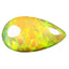 2.76 ct Pear Cabochon (14.97 x 8.51mm ) Play of Colors Rainbow Opal Stone