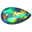 3.60 ct Pear Cabochon (15.95 x 9.07mm) Natural Play of Colors Rainbow Opal