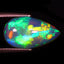 3.60 ct Pear Cabochon (15.95 x 9.07mm) Natural Play of Colors Rainbow Opal