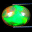 3.21 ct Oval Cabochon (12.91x10.03 mm) Natural Play of Colors Rainbow Opal