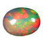 2.12 ct Oval Cabochon (12.18 x 9.32mm) Natural Play of Colors Rainbow Opal