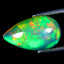 2.35 ct Pear Cabochon (13.77 x 8.13 mm)Play of Colors Rainbow Opal Stone
