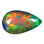 3.14 ct Pear Cabochon (15.11 x 9.20 mm) Play of Colors Rainbow Opal Stone