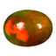 4.57 ct Oval Cabochon (14.24 x 10.77 mm) Play of Colors Rainbow Opal Stone