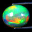2.52 ct Oval Cabochon (11.06 x 9.29 mm) Play of Colors Rainbow Opal Stone