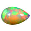 2.56 ct Pear Cabochon (13.60 x 8.57 mm) Play of Colors Rainbow Opal Stone