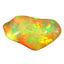 4.31 ct Fancy (15.70 x 6.96 mm) Ethiopia Play of Colors Rainbow Opal