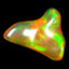 3.98 ct Fancy (16.13 x 13.77 mm) Ethiopia Play of Colors Rainbow Opal