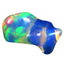8.54 ct Fancy (20.30 x 10.47 mm) Unheated Play of Colors Rainbow Opal