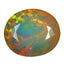 4.90 ct AIG Certified Oval (14.76 x 12.59mm) Natural Rainbow Opal Gemstone