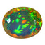 9.50 ct AIG Certified Oval (19.90 x 15.65mm) Natural Rainbow Opal Gemstone