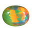 7.61 ct AIG Certified Amazing Oval (16.96 x 13.17 mm)Rainbow Opal Gemstone