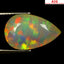4.70 ct AIG Certified Pear (17.25 x 10.94mm) Natural Rainbow Opal Gemstone