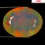 8.45 ct AIG Certified Oval (17.46 x 13.23mm) Natural Rainbow Opal Gemstone