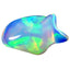 3.35 ct Fancy (14.90 x 9.61 mm) Natural Play of Colors Welo Rainbow Opal