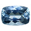 2.16 ct Cushion (10.29 x 7.21 mm) Unheated Natural Sky Blue Aquamarine