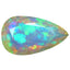 2.55 ct Pear (14.79 x 8.63 mm) Un-Heated Ethiopia Rainbow Opal Gemstone