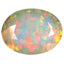 3.90 ct Oval (13.37 x 10.05mm) Un-Heated Ethiopia Rainbow Opal Loose Stone
