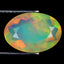 2.68 ct Oval (12.99 x 9.10 mm) Unheated Ethiopia Natural Rainbow Opal