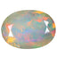 3.44 ct Oval (14.09 x 10.16 mm) Un-Heated Ethiopia Rainbow Opal Gemstone