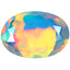 2.74 ct Oval (14.43 x 9.98 mm) Un-Heated Ethiopia Natural Rainbow Opal