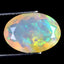 3.24 ct Oval (14.37 x 10.19 mm) Un-Heated Ethiopia Natural Rainbow Opal