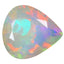2.48 ct Pear (11.55 x 10.40 mm) Un-Heated Ethiopia Rainbow Opal Gemstone
