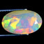 3.90 ct Oval (14.97 x 9.02 mm) Un-Heated Ethiopia Rainbow Opal Gemstone
