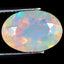 2.99 ct Oval (13.21 x 9.21 mm) Un-Heated Ethiopia Rainbow Opal Gemstone