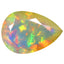 3.42 ct Pear (13.95 x 9.77 mm) Un-Heated Ethiopia Rainbow Opal Loose Stone