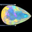 2.53 ct Pear (13.07 x 8.60 mm) Un-Heated Ethiopia Rainbow Opal Gemstone