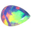 2.49 ct Pear (13.04 x 9.55 mm) Un-Heated Ethiopia Rainbow Opal Gemstone