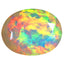 2.74 ct Oval (12.07 x 9.38 mm) Un-Heated Ethiopia Rainbow Opal Gemstone