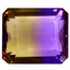 8.69 ct Octagon (13.65 x 11.71 mm) Unheated Natural Purple Yellow Ametrine