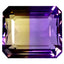 10.48 ct Octagon(14.04 x 12.26 mm) Unheated Natural Purple Yellow Ametrine